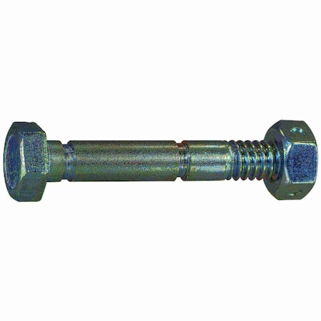 Midwest Fastener 1/4" x 1-9/16" Zinc Plated Steel Snow Blower Shear Pins and Nuts 50PK 54831